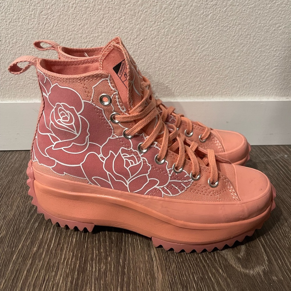 Converse Run Star Hike Platform High Top Pink Quartz - Women's Size 8.5